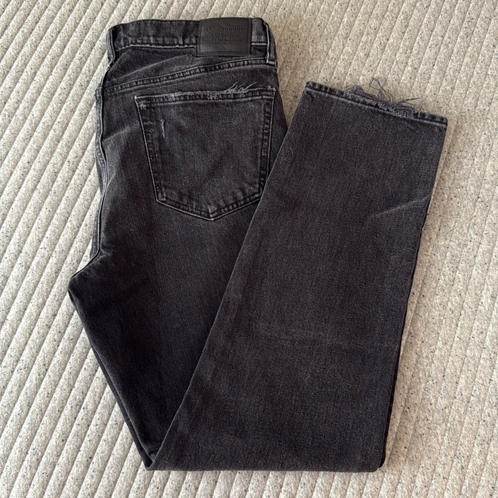 Abercrombie & Fitch Vintage Denim 90s Straight Jean - Black